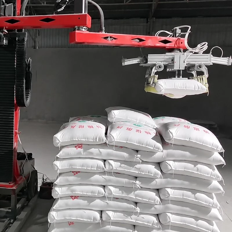 Palletizing of Putty Powder Woven Bags Palletizing of Putty Powder Woven Bags