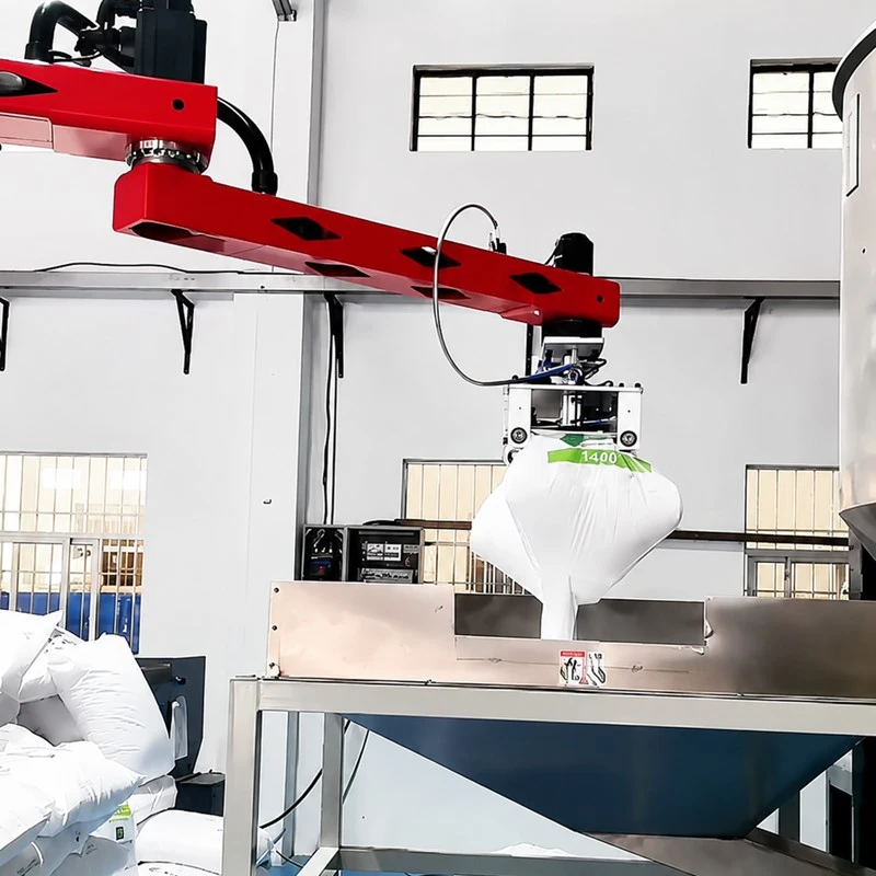 Depalletizing with Spike Gripper for Woven Bags Depalletizing with Spike Gripper for Woven Bags